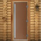 Дверь для бани и сауны Престиж бронза матовая, 2100х700 по коробке (DoorWood)