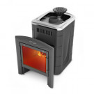 Печь для бани Гейзер Мини 2016 Carbon Витра ЗК антрацит (T.M.F) до 12 м3 Печь для бани Гейзер Мини 2016 Carbon Витра ЗК антрацит (T.M.F) до 12 м3