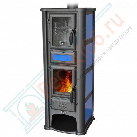 Печь-камин Lederata Plus синяя (Tim Sistem)