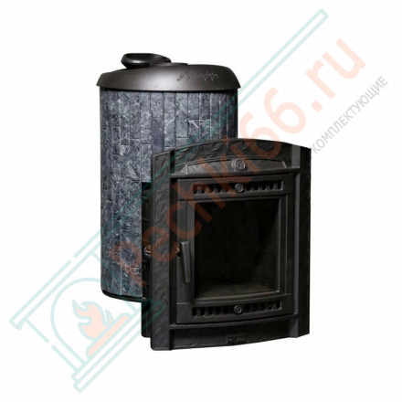 Печь для бани Атмосфера L+, усиленная каменка, ламели "Талькохлорит" (ProMetall)