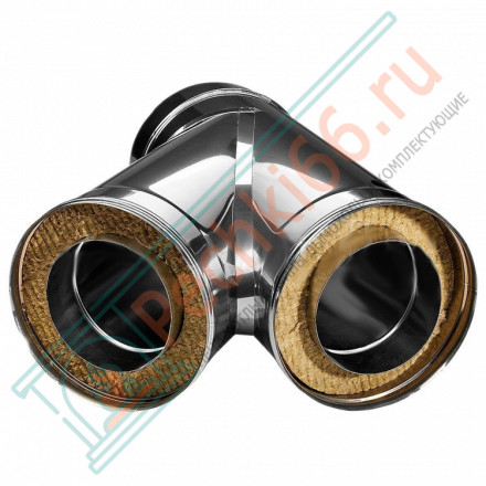 Тройник 45° с изол (НЕРЖ-321/0,5-НЕРЖ-439/0,5) d-180/260 (Дымок-Lux)