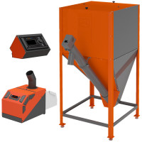 ​Пеллетная горелка 26 Комфорт 2.0​ (горелка+пу+механизм+напольный бункер) (Теплодар)