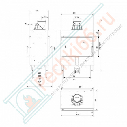 Стальная топка LUCY/14/T (Kratki)