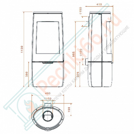 Чугунная печь BOLD400 (Dovre)