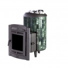 Печь для бани Атмосфера L+, усиленная каменка, ламели "Змеевик" (ProMetall) Печь для бани Атмосфера L+, усиленная каменка, ламели "Змеевик" (ProMetall)