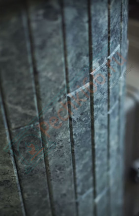 Банная печь Атмосфера XL, ламели "пироксенит" наборный (ProMetall)