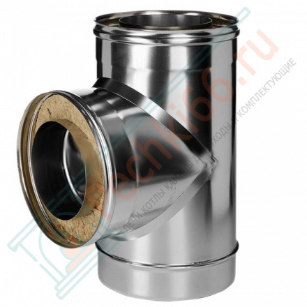 Тройник 90° с изол (НЕРЖ-321/0,8-НЕРЖ-439/0,5) d-250/330 (Дымок-Lux)