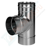 Тройник 90° без изол (НЕРЖ-321/0,5) d-180 (Дымок-Lux)