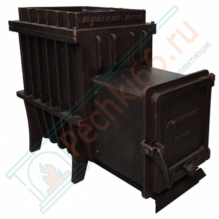 Чугунная печь для бани Купечница 25 цельнолитая, под обкладку (Шуйские-Печи)