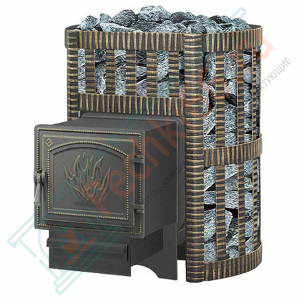 Чугунная печь для бани Легенда Ковка 12 261 (Везувий) до 14 м3