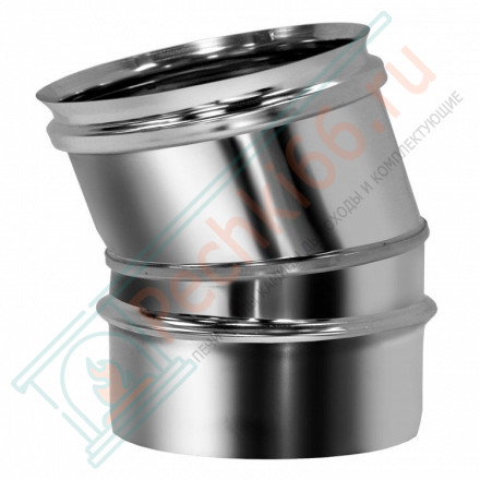 Отвод одностенный 15° (AISI-310S/0,8мм) d-200 (Вулкан)