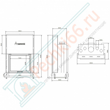 Каминная топка Flat 75/60 (A.caminetti)