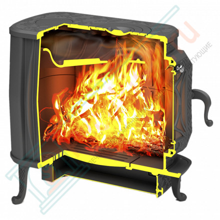 Чугунная отопительная печь Verona 200 Bronze (Теплодар)