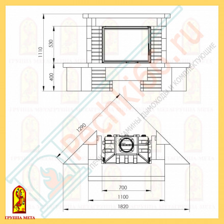 Облицовка Аккорд 700, бежевый, терракотовый (Мета)