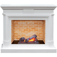 Каминокомплект электрический Coventry - Белый / Кирпич с очагом Cassette 400 NH (Dimplex)