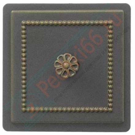 Дверца прочистная чугунная 235, бронза (Везувий)