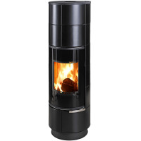 Печь-камин Delia Plus Ceramik, черная (Thorma)