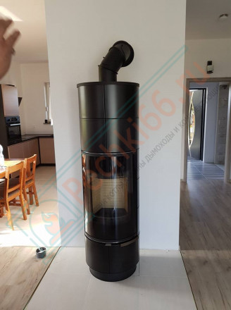 Печь-камин Delia Plus Ceramik, черная (Thorma)