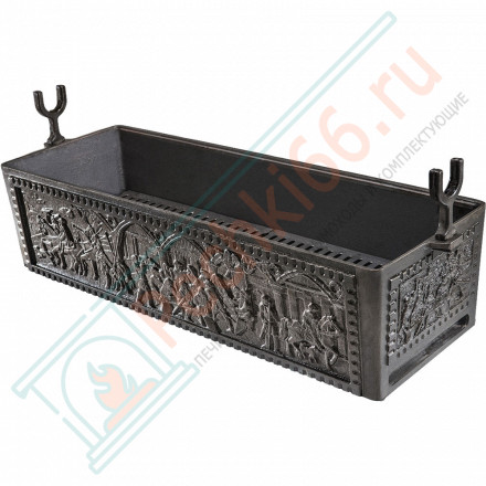 Мангал чугунный Нормандия-2, с полкой (Литтех)