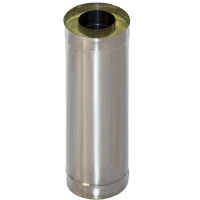 Сэндвич труба для дымохода L=1.0 м (НЕРЖ-439/1,0-НЕРЖ-439/0,5) d-150/210 (УМК)