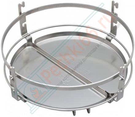 Гриль из керамики с ножками и столиками Le Chef Red (Monolith)