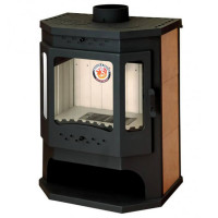 Печь-камин Бавария Призматик с плитой (ЭкоКамин) до 270 м3