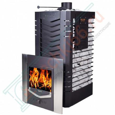 Печь для русской бани № 06МС 03 - Н, из нержавеющей стали (Тройка) до 36 м3
