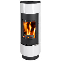 Печь-камин Cadis Ceramik, белая (Thorma)