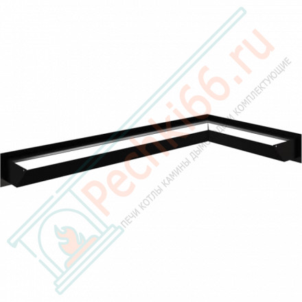 Каминная решетка угловая Luft 40X80X9 черная (Kratki)