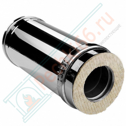 Сэндвич труба V50R с изол L=500 (AISI-321/0,8-AISI-304/0,5) d-250/350 (Вулкан-Cerablanket)