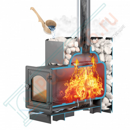 Чугунная печь для бани 24 (ДТ-4) Стандарт (Этна)