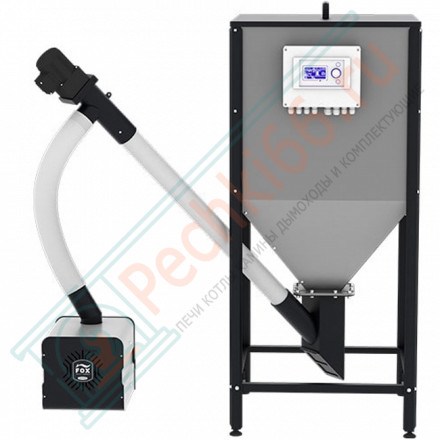 Пеллетная горелка ZOTA Fox 43 (горелка+ПУ+механизм+бункер 200 литров)