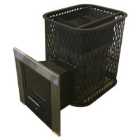 Чугунная печь для бани Торнадо 20М2 А Мини, дверца со стеклом (Компакт) до 20 м³