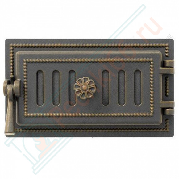 Дверца поддувальная чугунная 236, бронза (Везувий) в Тюмени