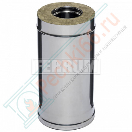 Сэндвич труба для дымохода L=0,5м (НЕРЖ-430/0,5-ОЦИНК/0,5) d-200/280 (Ferrum GS-Z)