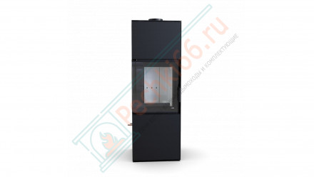Печь-камин Quadroom, черная сталь (Defro-Home) 9,6кВт