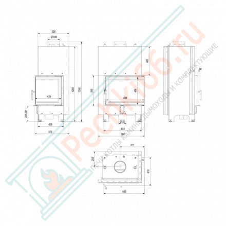 Стальная топка MBZ/PW/13/P/BS/W (Kratki)