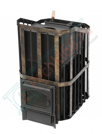 Банная печь "Сибирь-40" без ВТК с закрытой каменкой (Сибирь-Премиум)