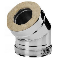 Отвод 30° V50R с изол (AISI-321/0,8-AISI-304/0,5) d-200/300 (Вулкан-Cerablanket) Отвод 30° V50R с изол (AISI-321/0,8-AISI-304/0,5) d-200/300 (Вулкан-Cerablanket)