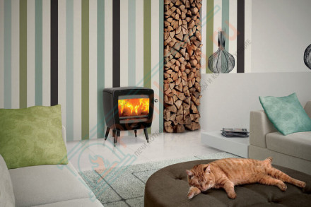 Чугунная печь Vintage35/E12, цвет - белый (Dovre)