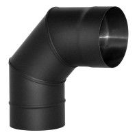 Отвод VBR 90º черный (НЕРЖ-439/0,8) d-120 (Вулкан)