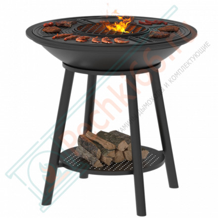 Чугунный Fantastic Grill Везувий Ø 700 Престиж (чаша+подставка престиж+плита Gurman Ø700+крышка)