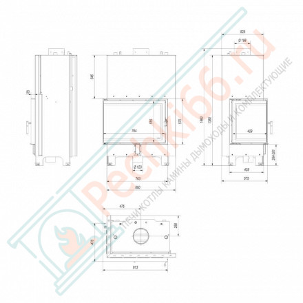 Стальная топка MBA/PW/17/L/BS/W (Kratki)