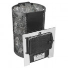 Печь для бани Кольчуга 9-14, с чугунной дверцей, со стеклом (Термофор) до 14 м3