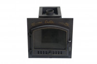 Чугунная банная печь "Сибирь-25" (дверка 700х700) под обкладку (Сибирь-Премиум)