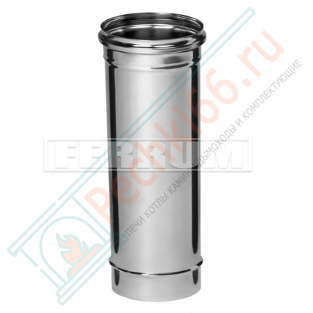 Дымоход L=0,5м (НЕРЖ-430/0,5) d-80 (Ferrum GS)