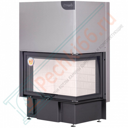 Каминная топка Дельта 800 R два стекла правая принтинг (Экокамин)