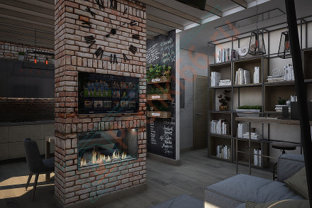 Встраиваемый биокамин Lux Fire Сквозной 610 M