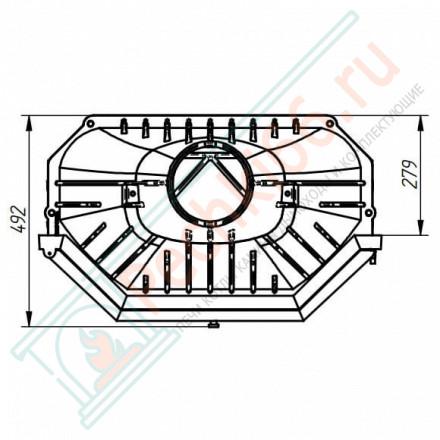Чугунная топка 820 PRISMA (Ferlux) 18 кВт