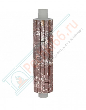 Дымоход с регистром Россо Леванте наборный, d-115, L=1000 мм (Feringer)